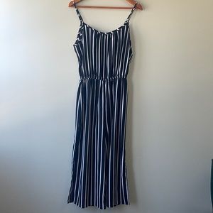 Women’s pinstripe jumpsuit